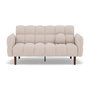 Voir la diapositive 1 : BEST MOBILIER Adam - canapé convertible clic-clac 2 places en tissu texturé