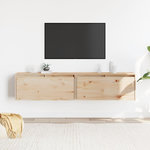VIDAXL Armoires murales 2 pcs 80x30x35 cm Bois de pin massif