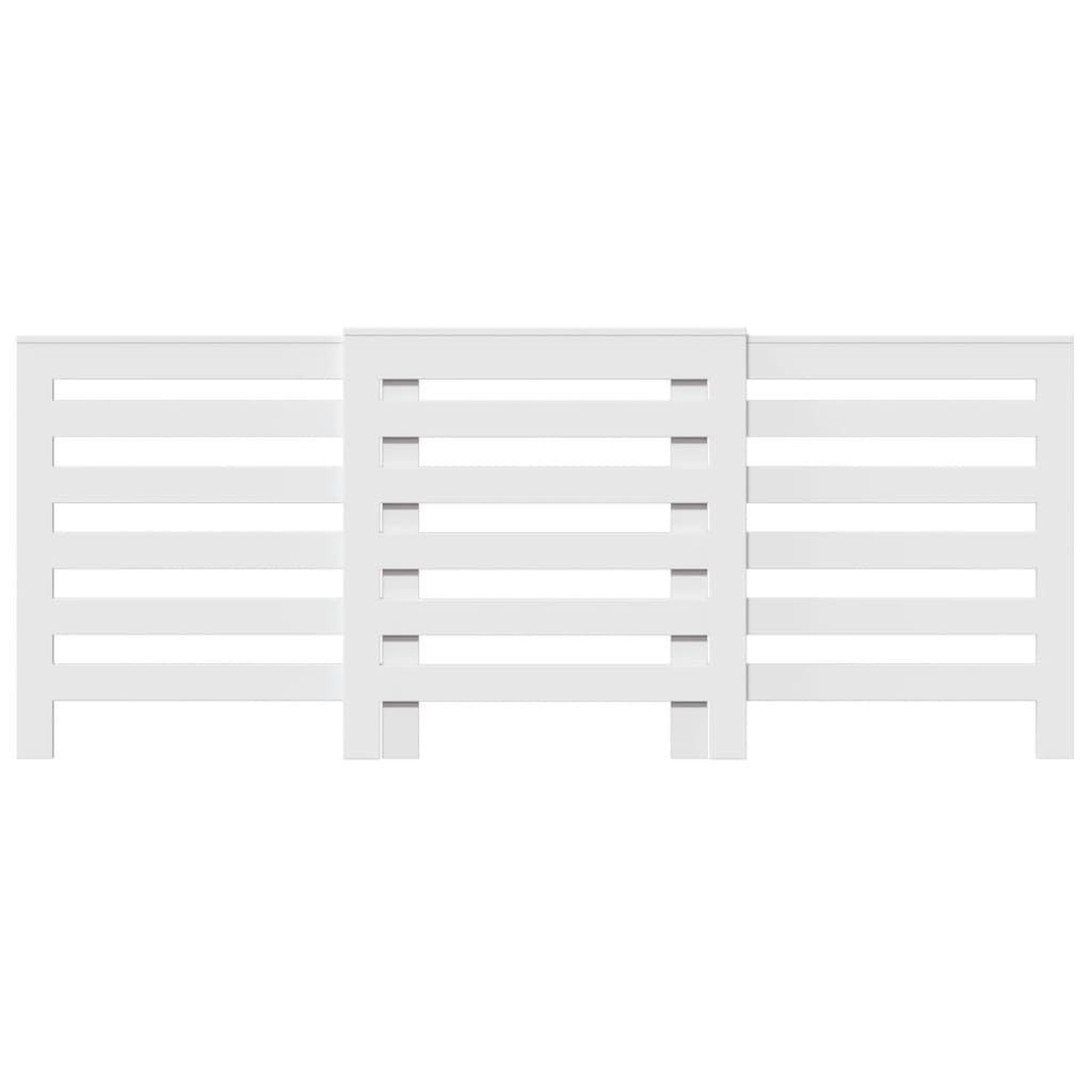 Voir la diapositive 3 : VIDAXL Cache-radiateur blanc 205x21,5x83,5 cm bois d'ingenierie