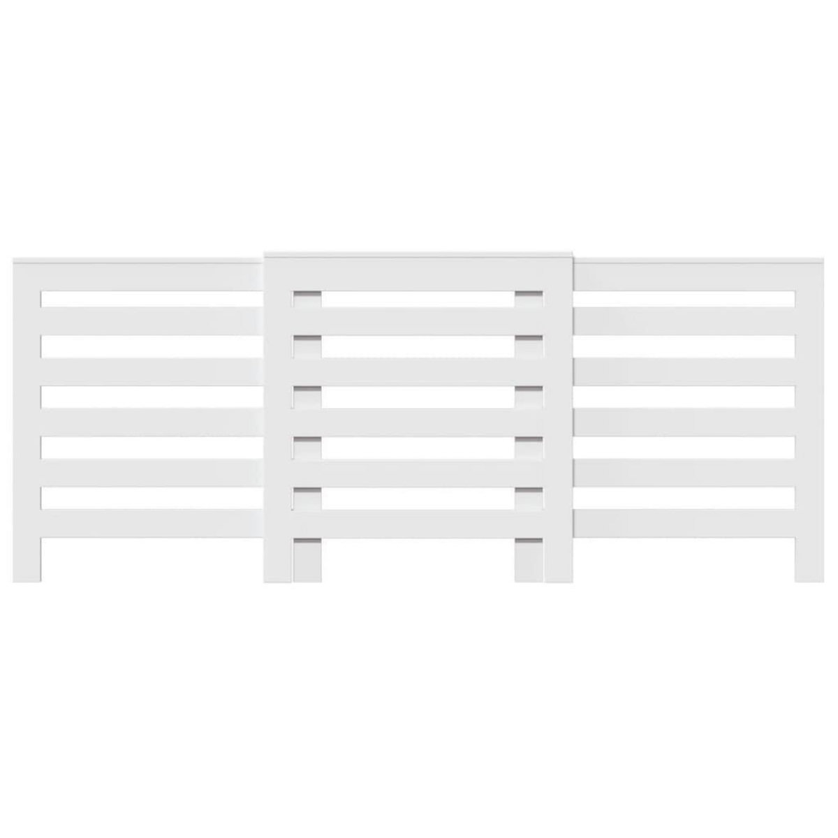 VIDAXL Cache-radiateur blanc 205x21,5x83,5 cm bois d'ingenierie