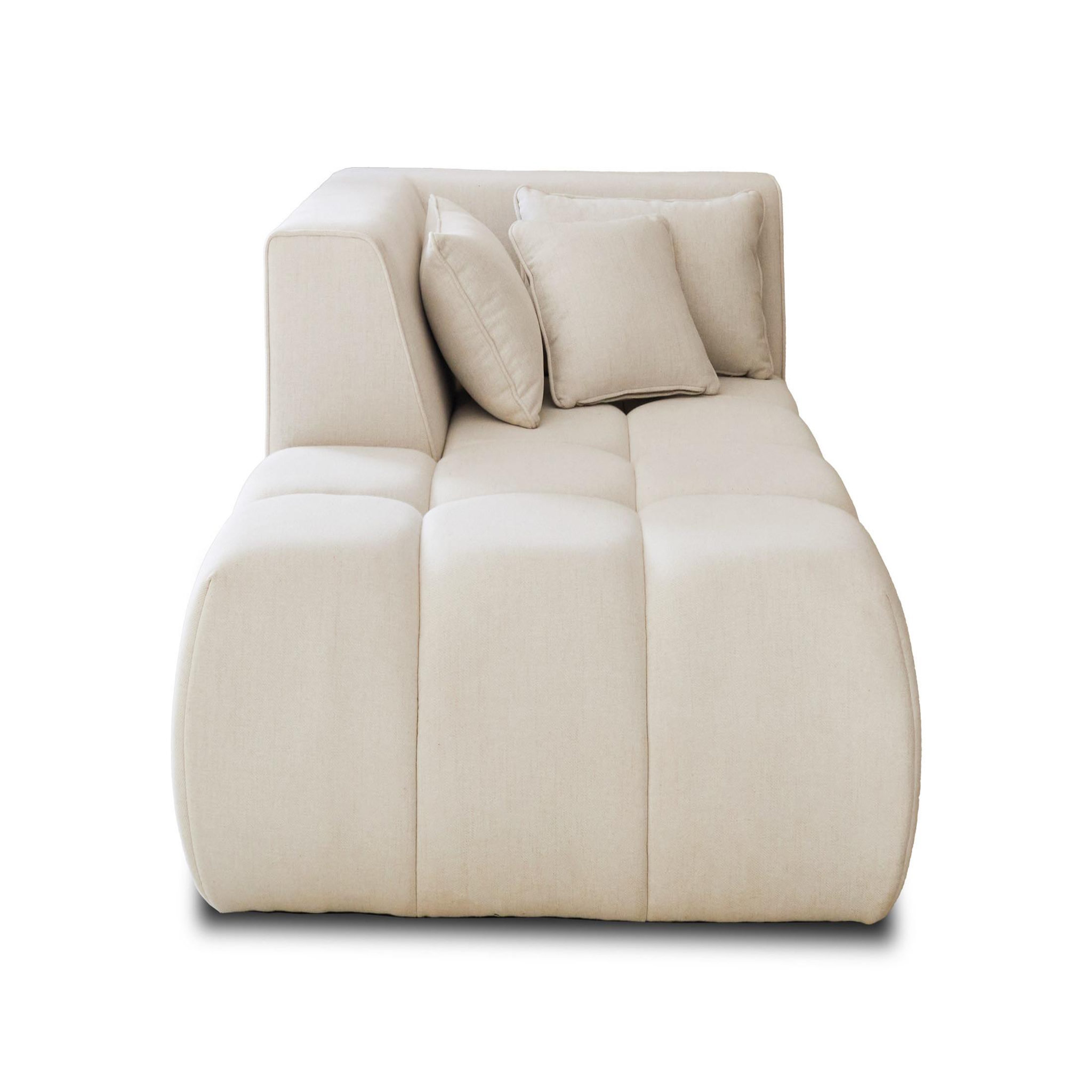 Voir la diapositive 5 : LISA DESIGN Caracas - module d'assise méridienne gauche - en tissu