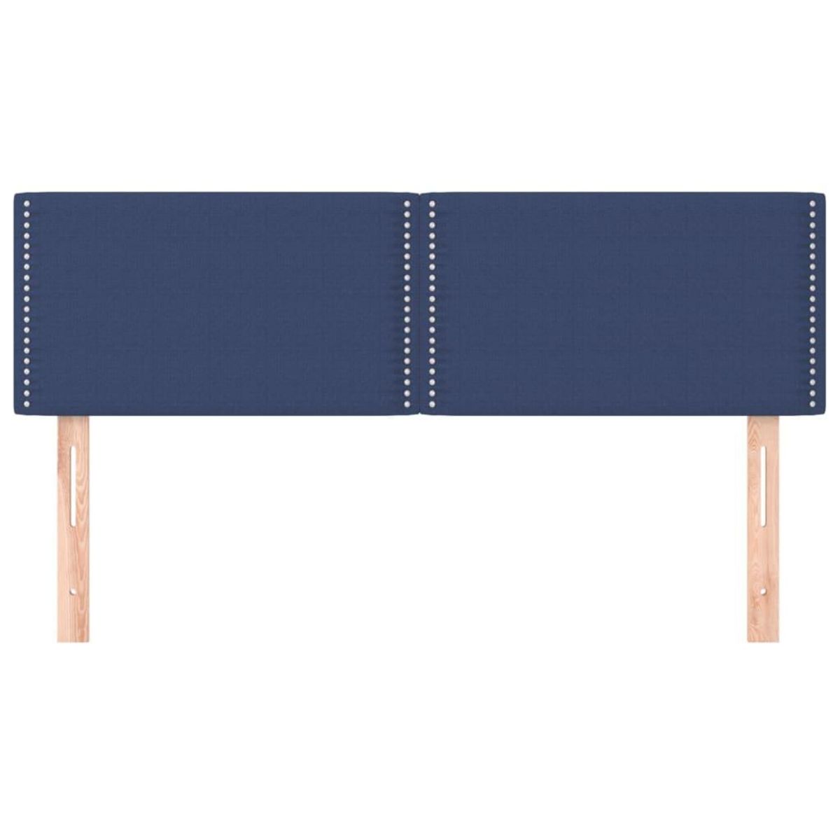 VIDAXL Tetes de lit 2 pcs Bleu 72x5x78/88 cm Tissu