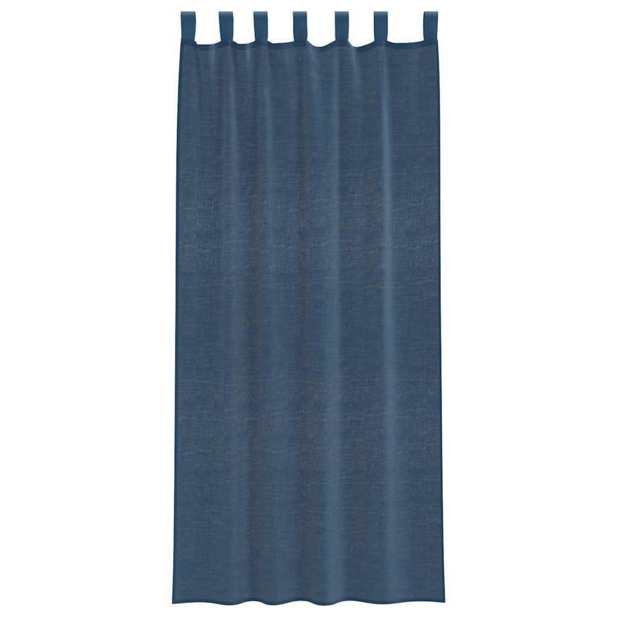 VIDAXL Rideaux en voile avec passe-tringles 2 pcs bleu royal