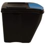 Voir la diapositive 5 : VIDAXL Poubelles empilables 3 pcs Anthracite 75 L