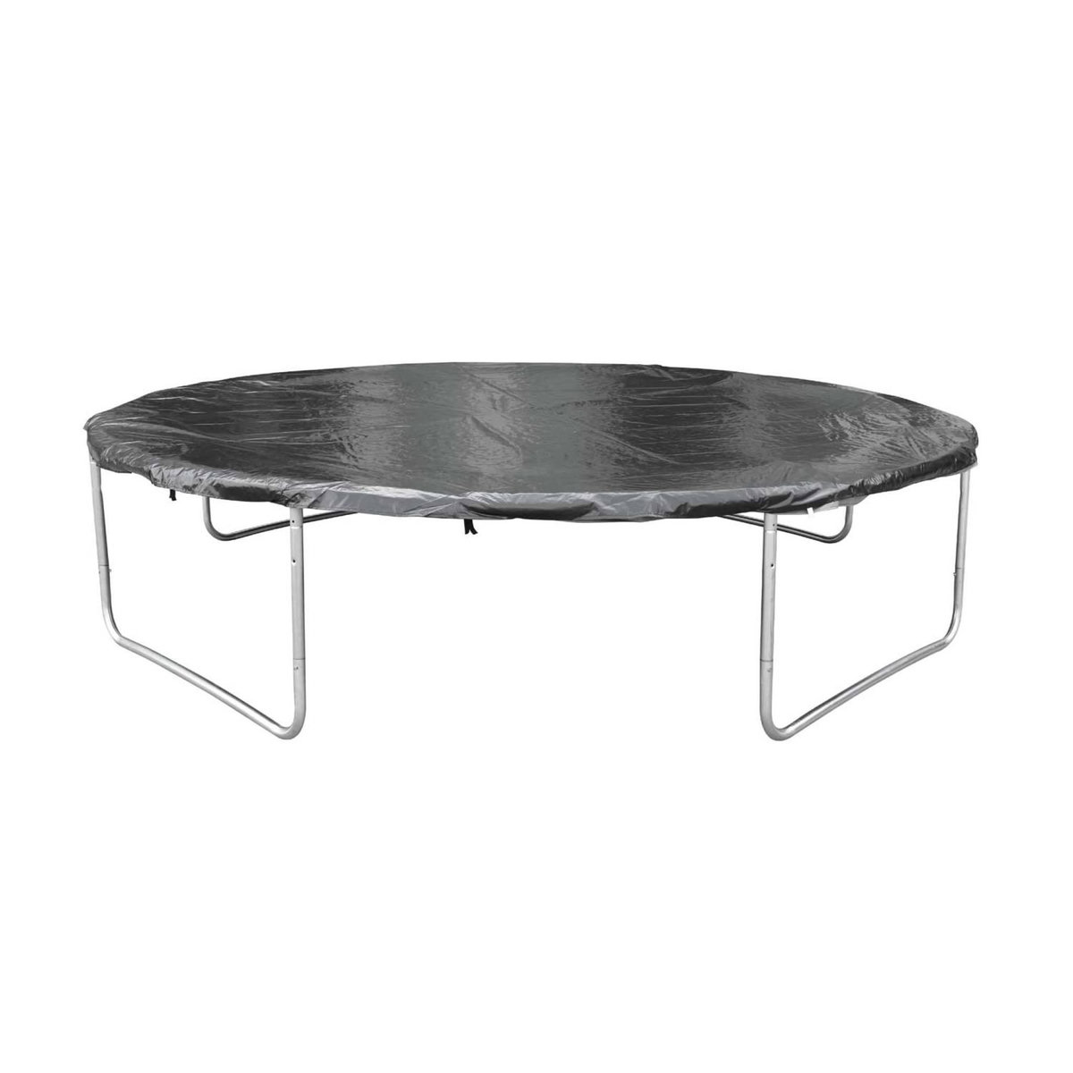 SWEEEK Trampoline rond Ø 430cm gris avec filet de protection intérieur - Venus Inner XXL –  échelle. bâche. filet pour chaussures et kit d'ancrage 4.30m 430 cm