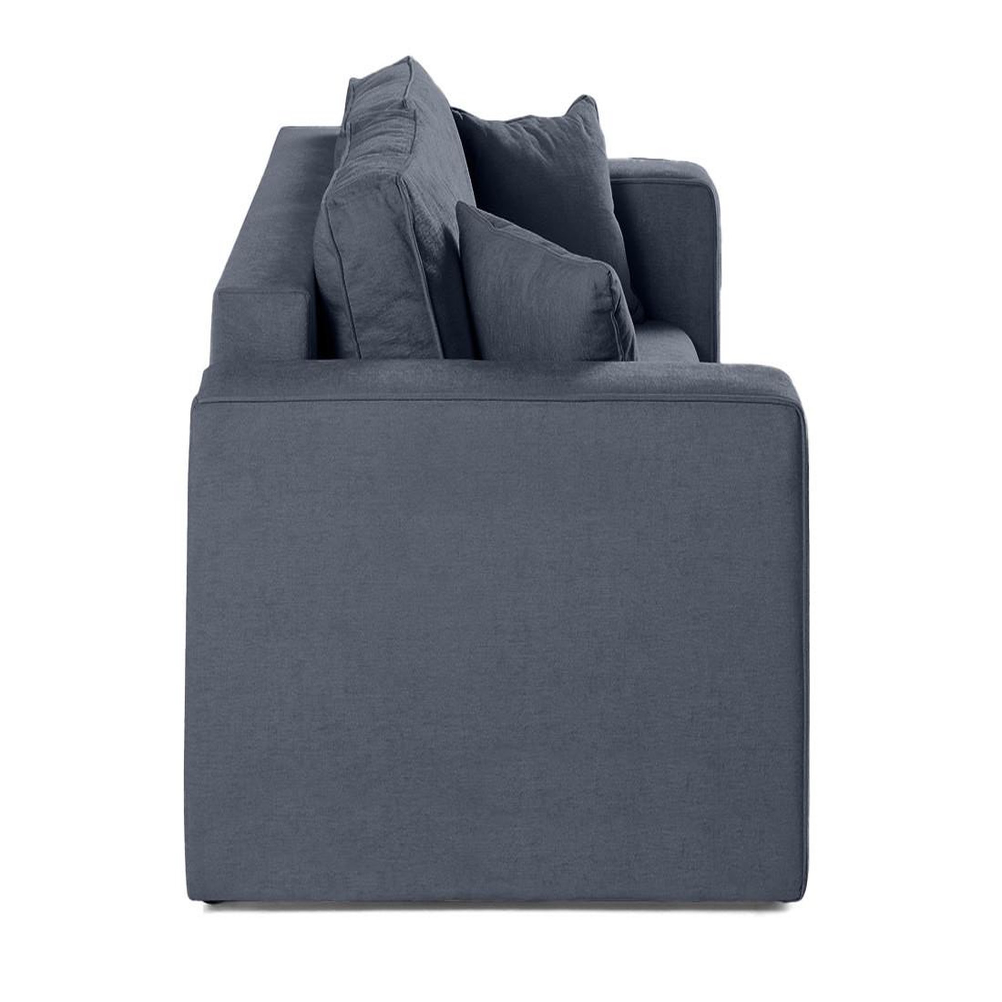 Voir la diapositive 4 : BEST MOBILIER Topaze - canapé droit 2 places - en tissu