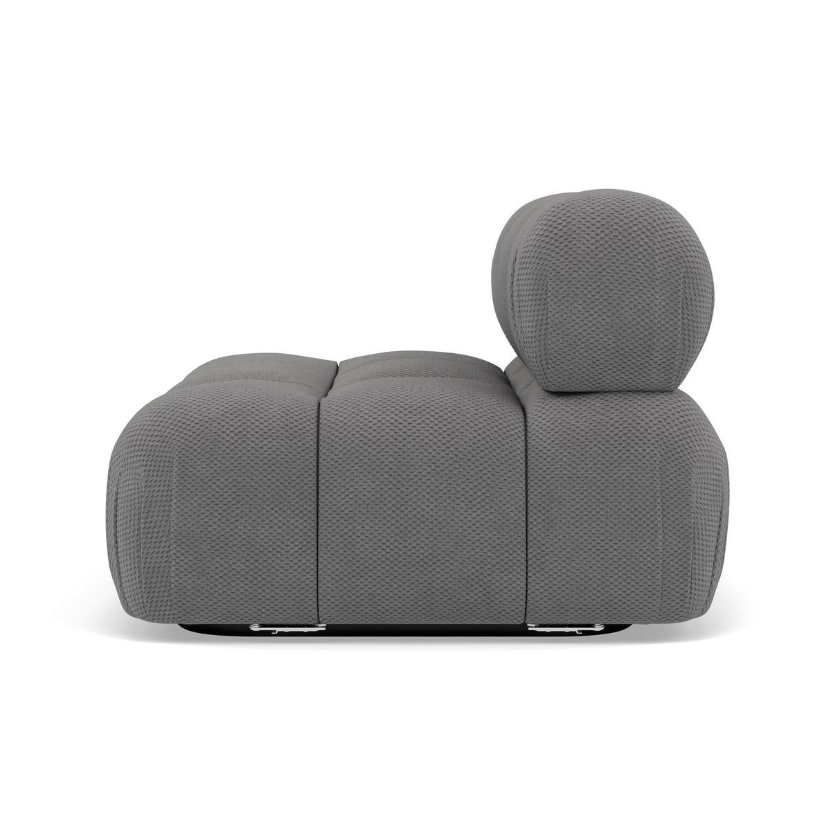 LISA DESIGN Ruby - module d'assise sans accoudoirs en velours texturé