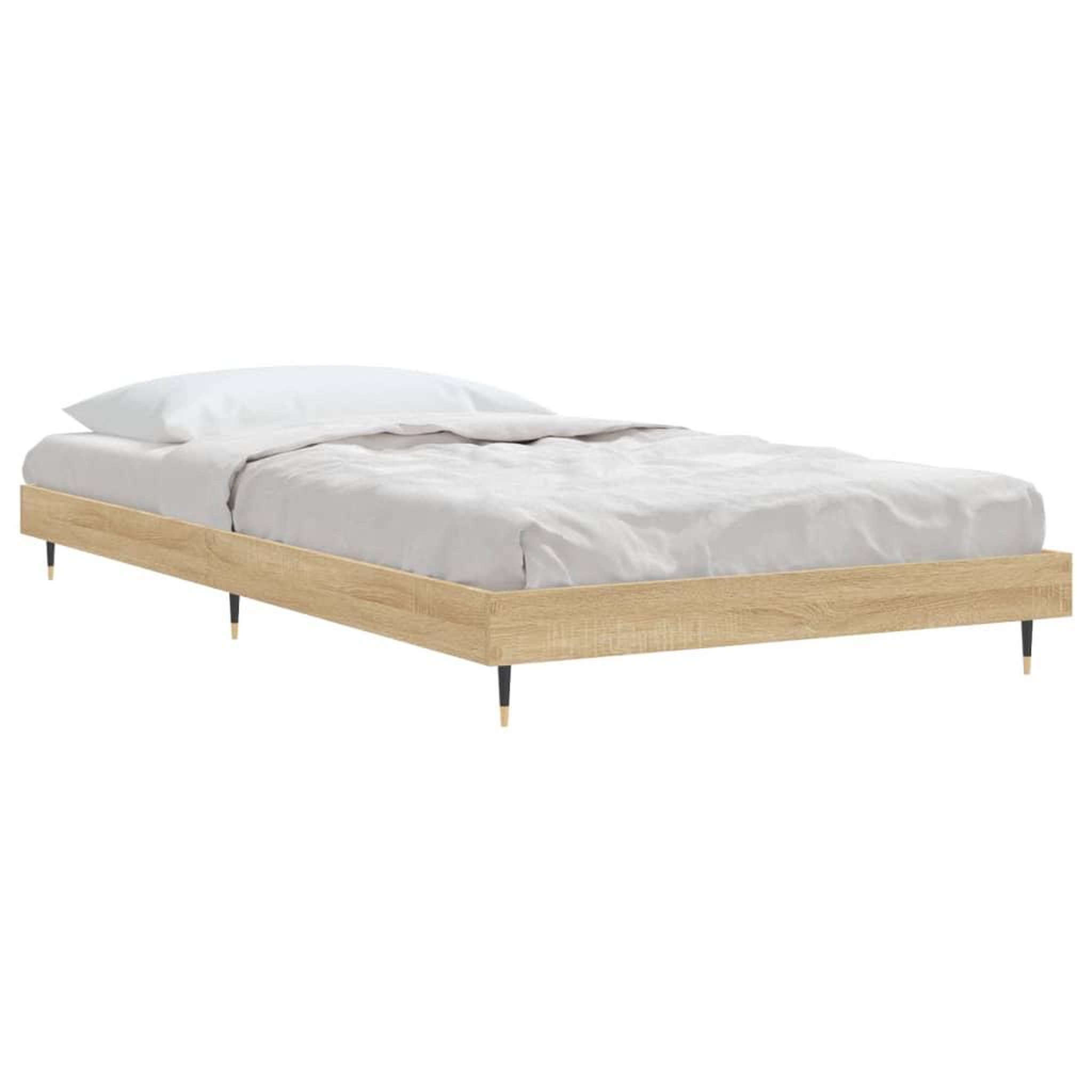 Voir la diapositive 4 : VIDAXL Cadre de lit sans matelas chene sonoma 100x200 cm