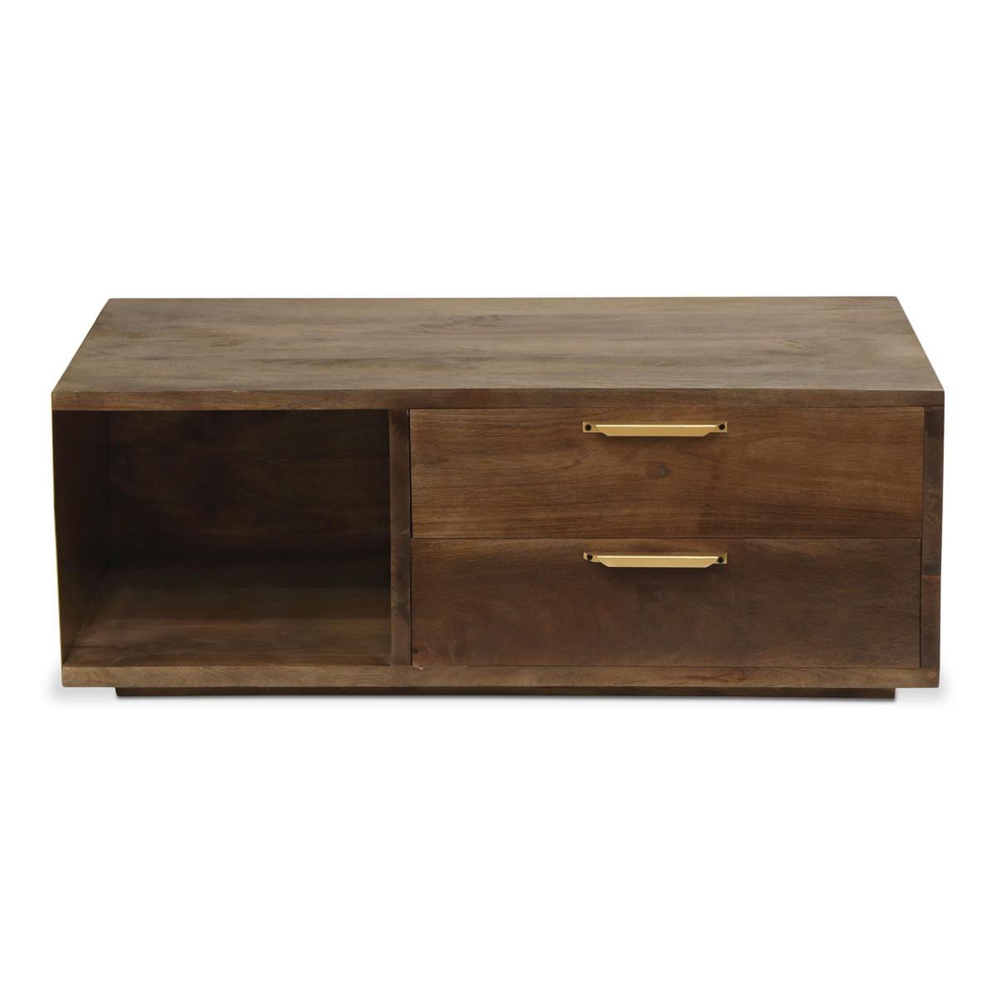 Voir la diapositive 2 : Paris Prix Table Basse Design  Firmin  110m Marron & Or