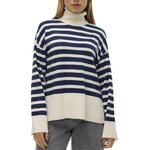 Vero Moda Pull Blanc/ Femme Vero Moda Fantastic Rollneck. Coloris disponibles : Bleu