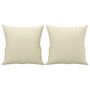 Voir la diapositive 5 : VIDAXL Ensemble de canapes 2 pcs avec coussins creme similicuir