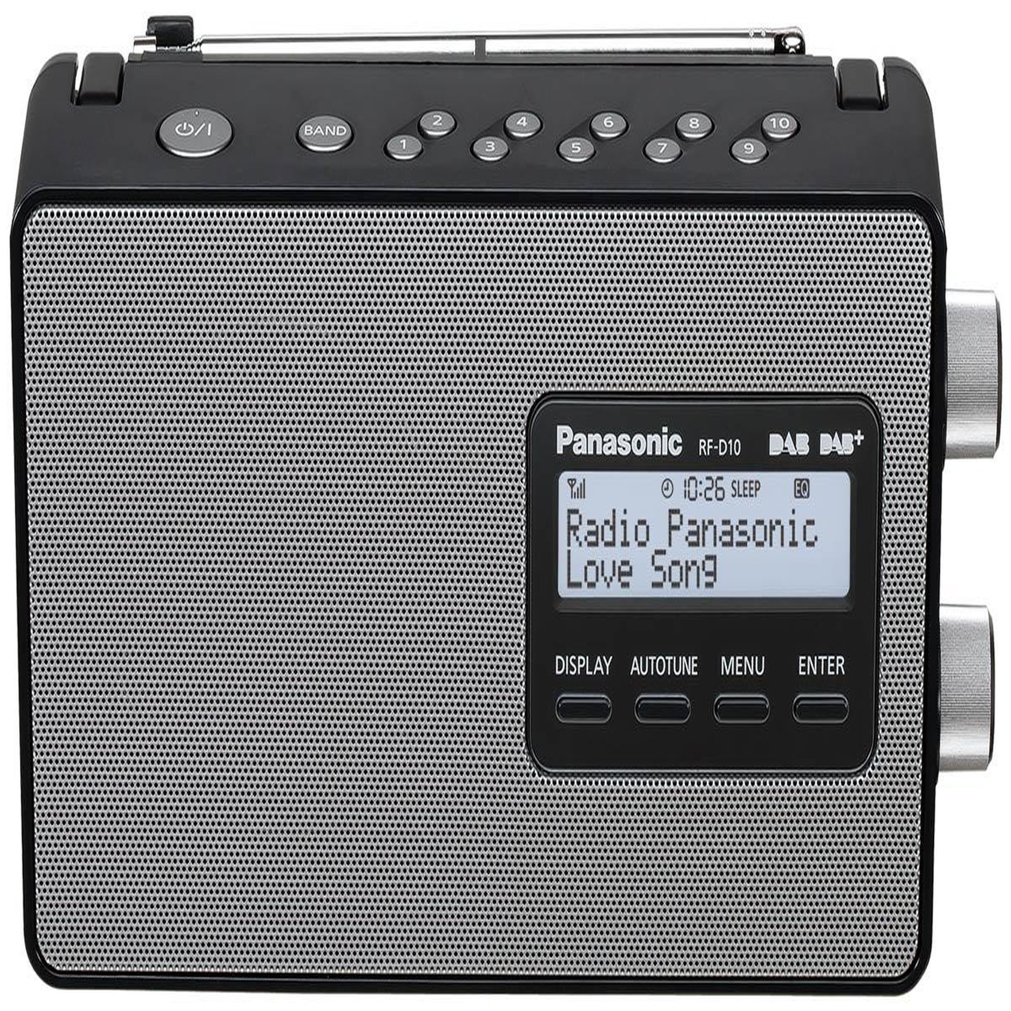 Voir la diapositive 2 : PANASONIC Radio portable noir - rfd10egk