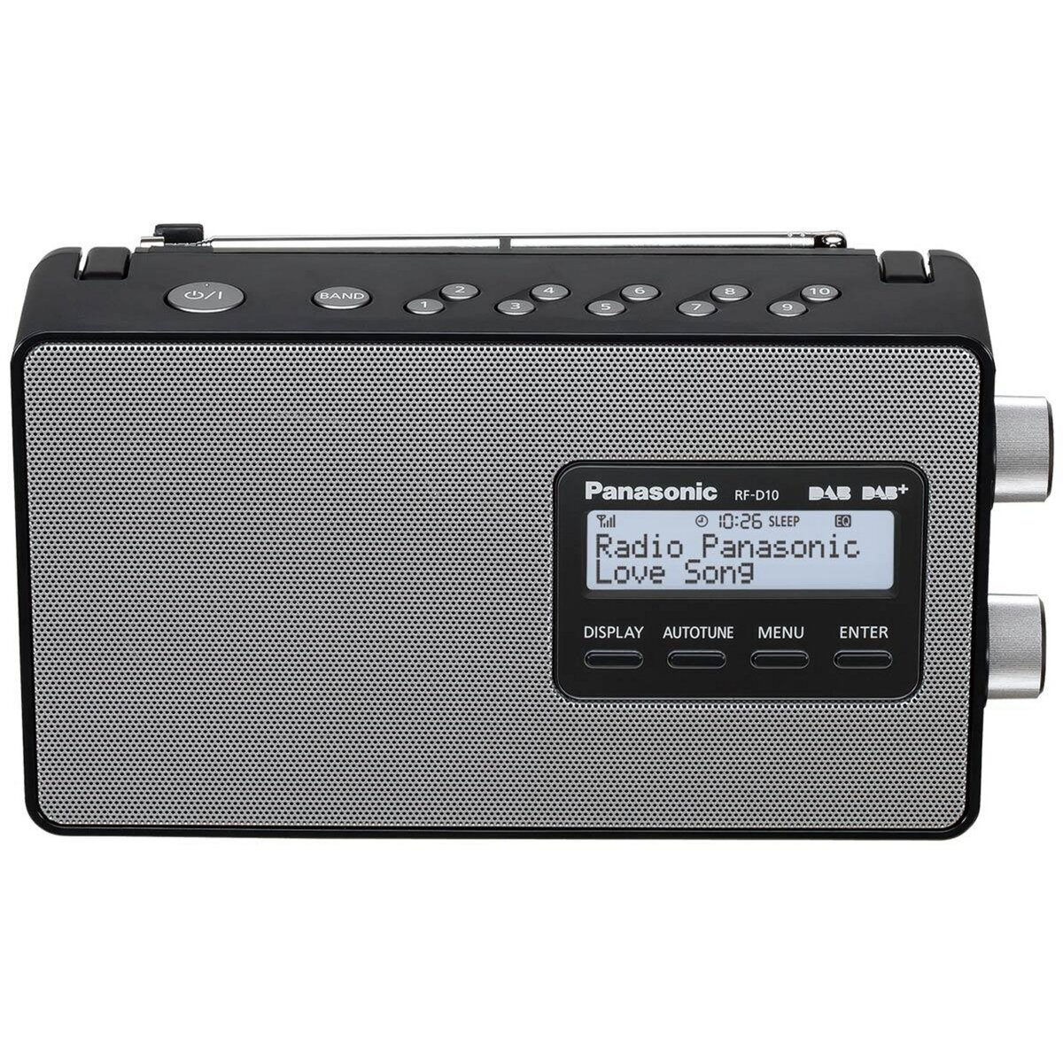PANASONIC Radio portable noir - rfd10egk