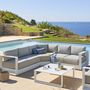 Voir la diapositive 2 : HESPERIDE Salon de jardin d'angle Allure en aluminium