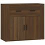 Voir la diapositive 2 : VIDAXL Buffet Chene marron 80x33x70 cm Bois d'ingenierie