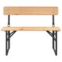 Voir la diapositive 5 : VIDAXL Ensemble de tables a biere pliantes 3 pcs bois massif de sapin