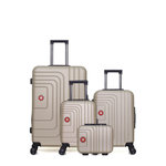 SWISS KOPPER SWISS KOPPER - LOT DE 4 - Valises grand format, cabine, cabine XXS et vanity RUTI. Coloris disponibles : Beige, Orange
