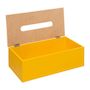 Voir la diapositive 2 : FIVE Boîte à Mouchoirs Déco  Modern  25cm Moutarde