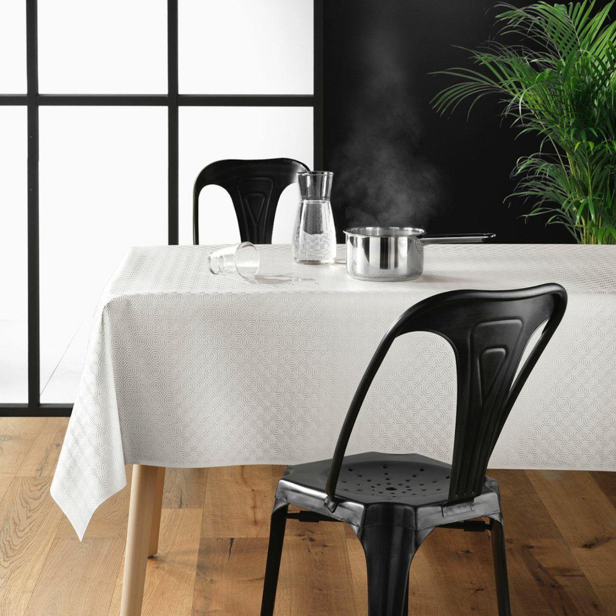 Paris Prix Sous Nappe Protège Table  Bulgo  140x220cm Blanc