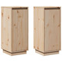 Voir la diapositive 2 : VIDAXL Buffets 2 pcs 31,5x34x75 cm Bois massif de pin