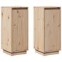 Voir la diapositive 2 : VIDAXL Buffets 2 pcs 31,5x34x75 cm Bois massif de pin