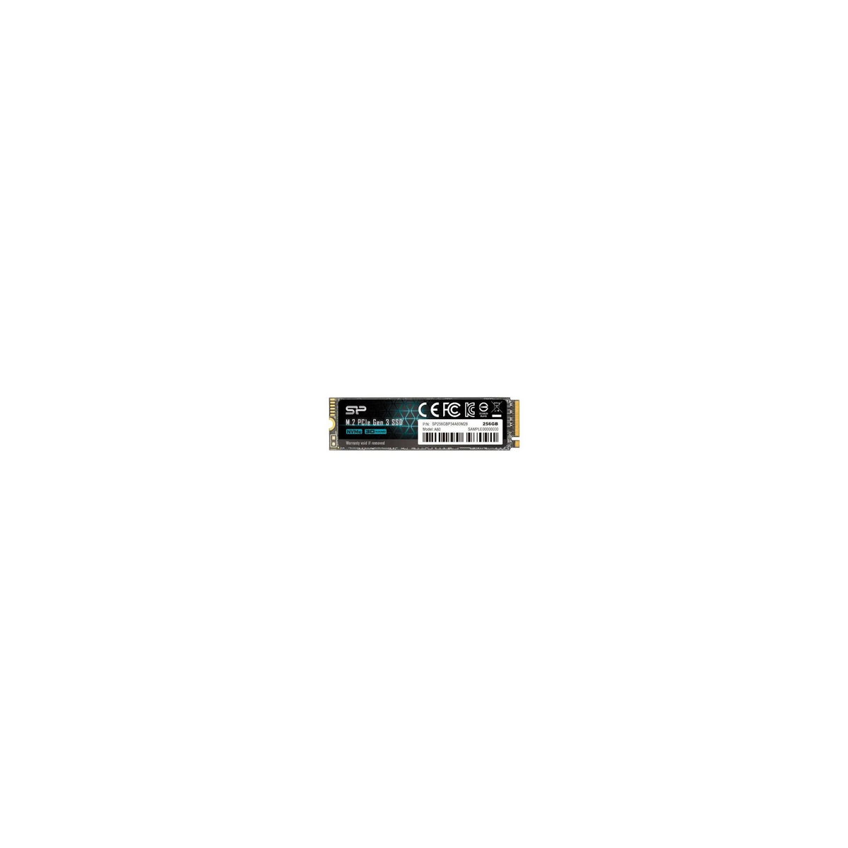 Silicon-power Silicon Power A60 256 Go – SSD NVMe PCIe M.2, vitesse élevée, format compact