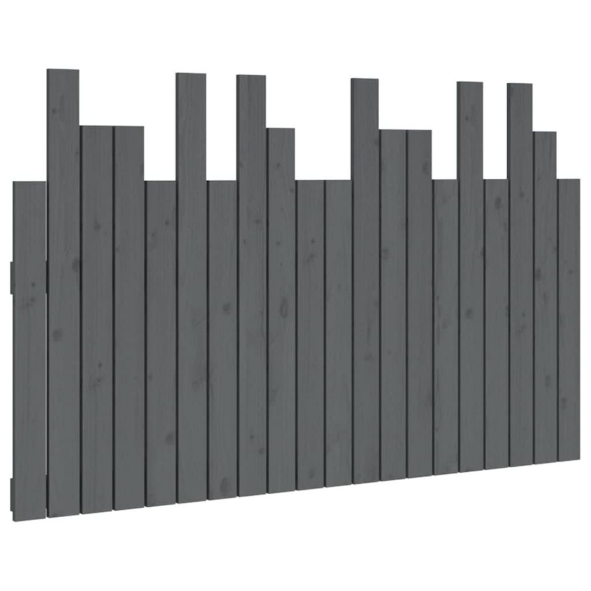 VIDAXL Tete de lit murale Gris 127,5x3x80 cm Bois massif de pin