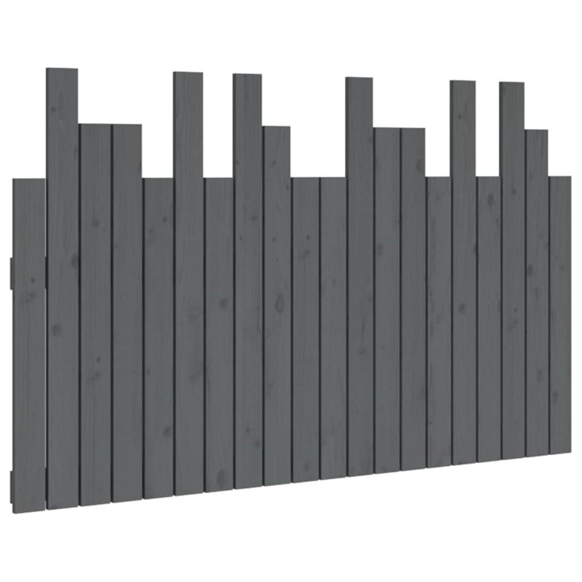 VIDAXL Tete de lit murale Gris 127,5x3x80 cm Bois massif de pin
