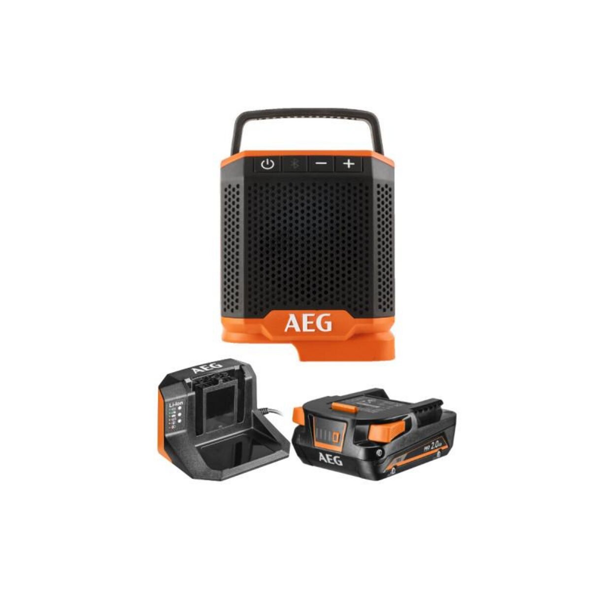 AEG Pack AEG Radio bluetooth - BRSP18-0 - 18V - 1 batterie 2.0Ah - 1 chargeur - SETL1820S
