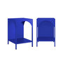 Voir la diapositive 1 : SWEEEK Lot de 2 tables de chevet. tables d'appoint en acier style industriel. bleu. L 35 x l 35 x H 52cm