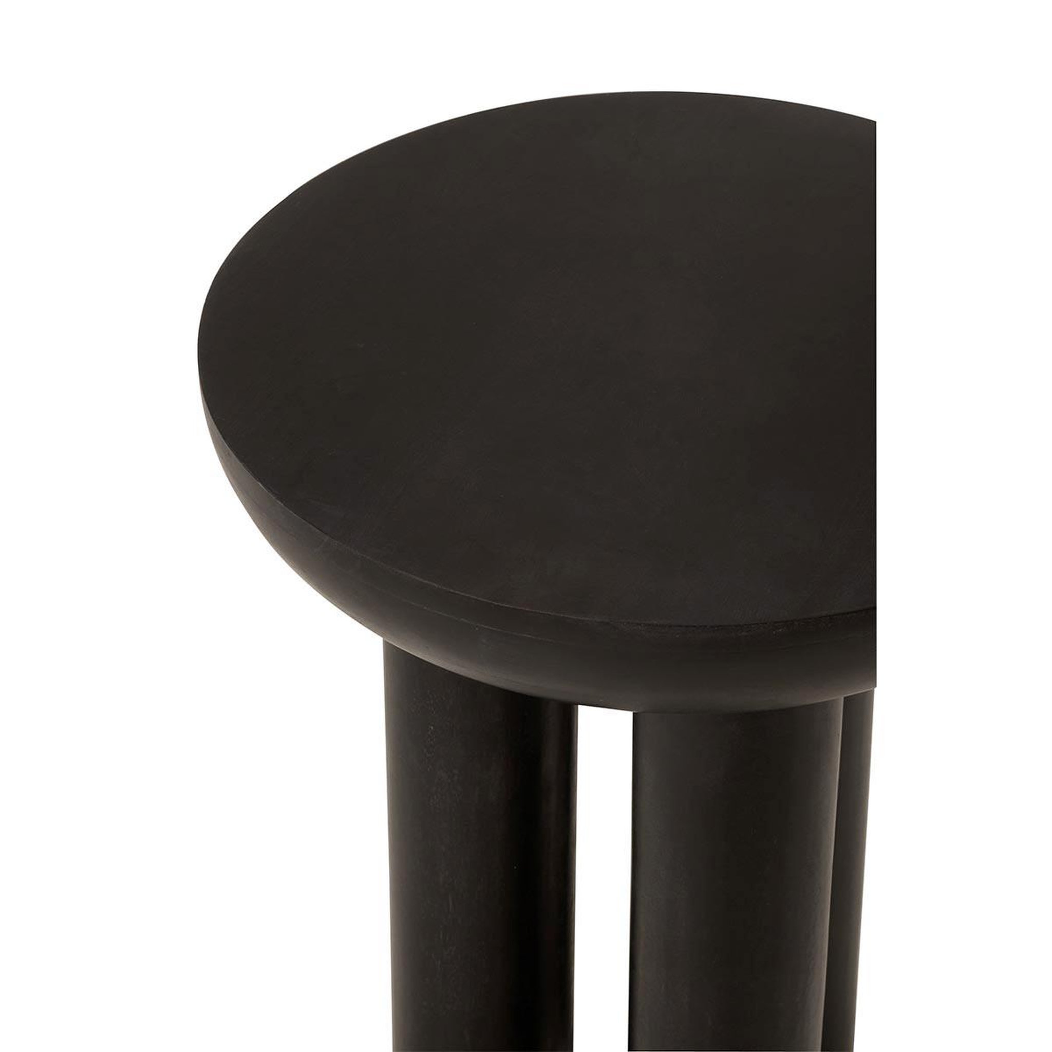 Voir la diapositive 3 : J-LINE Table d'appoint trio en bois  cave  60cm noir