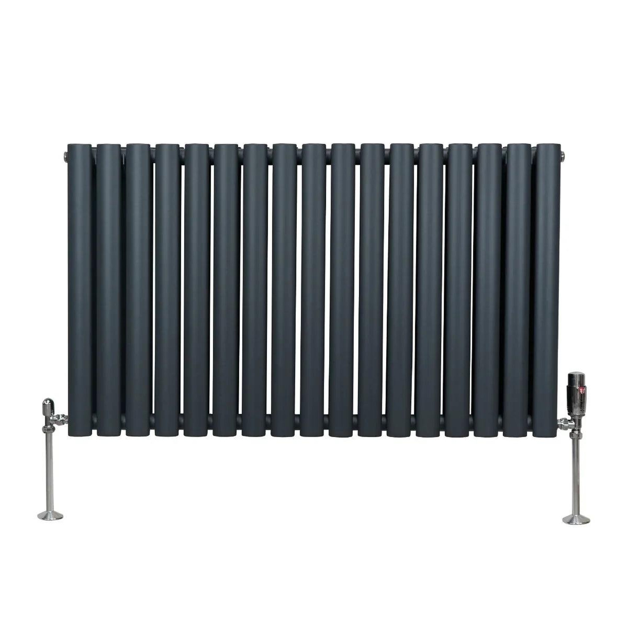 Voir la diapositive 2 : MONSTERSHOP Radiateur à colonnes ovales & robinet, 2 panneaux - 600 x 1020 mm