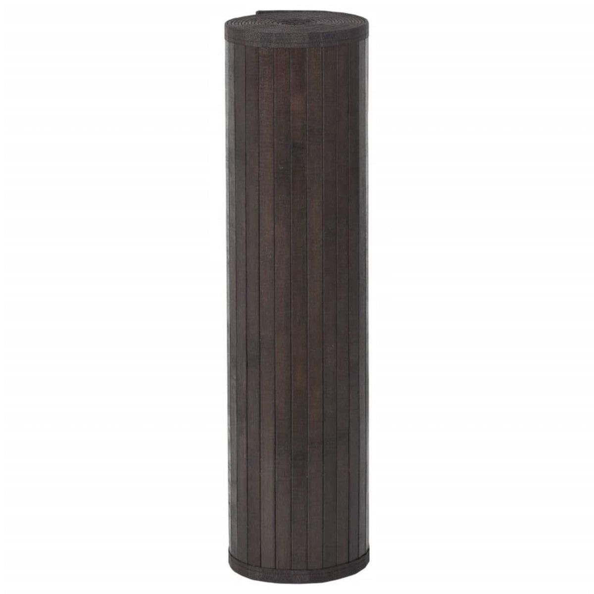 VIDAXL Tapis rectangulaire marron fonce 60x200 cm bambou