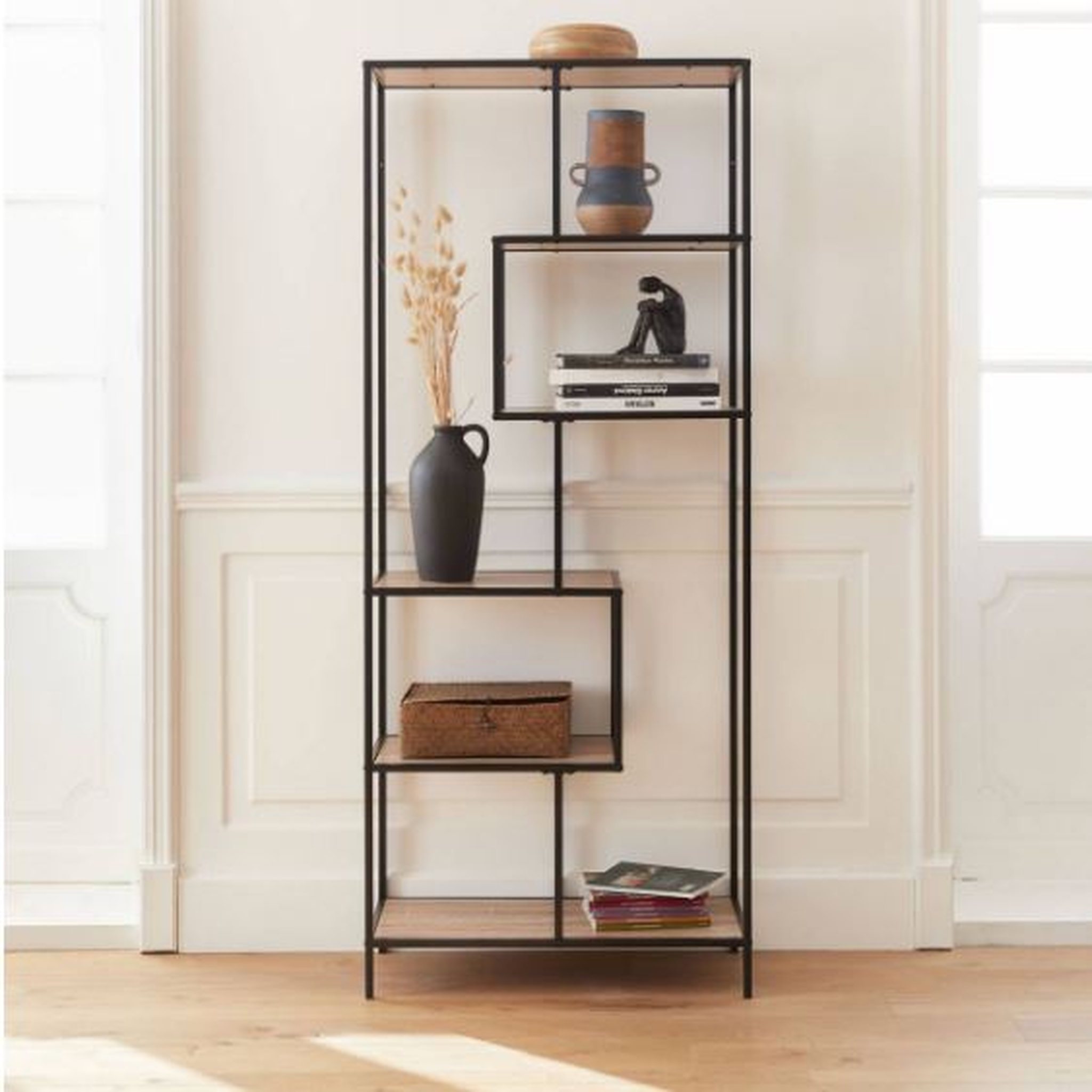 Voir la diapositive 2 : ATMOSPHERA Etagère 6 étages métal noir L90cm CAPUCINE
