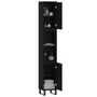 Voir la diapositive 4 : VIDAXL Armoire de salle de bain noir 30x30x190 cm bois d ingénierie