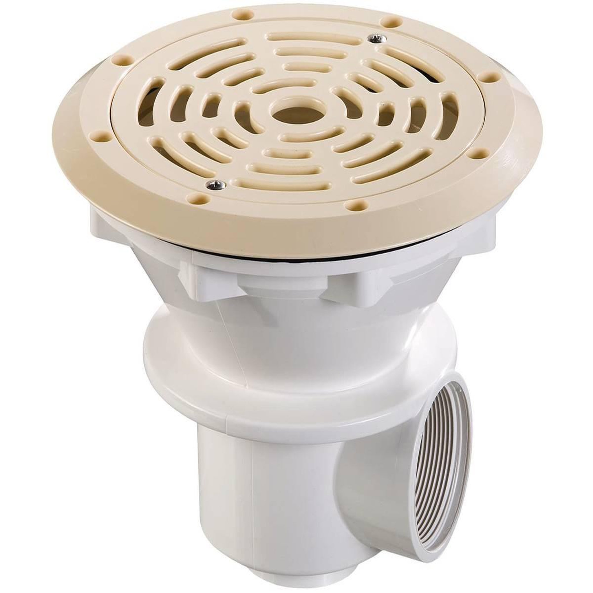 Habitat et Jardin Bonde de fond  Ø 210 mm avec grille ABS  Parker  - Beige