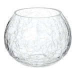 ATMOSPHERA Photophore en Verre  Craq  10cm Transparent