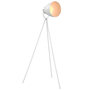 Voir la diapositive 2 : VIDAXL Lampadaire trepied Metal Blanc E27