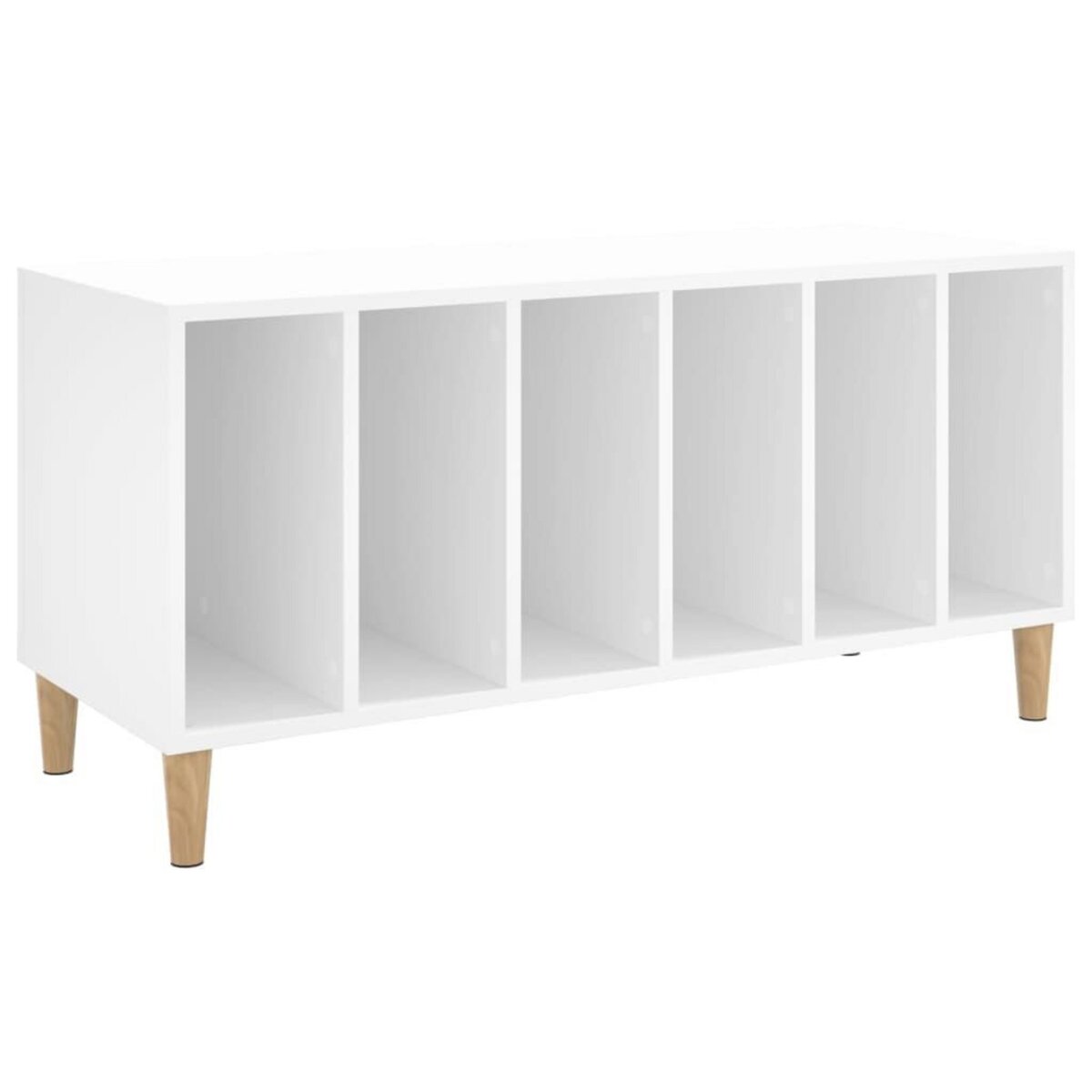 VIDAXL Armoire a disques blanc 100x38x48 cm bois d'ingenierie