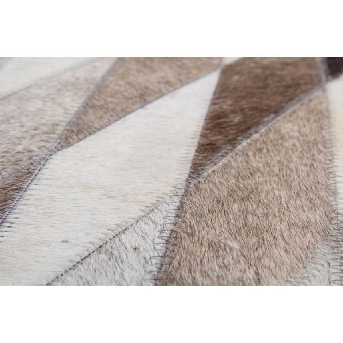 Paris Prix Tapis en Cuir Fait Main  Lavish  Gris