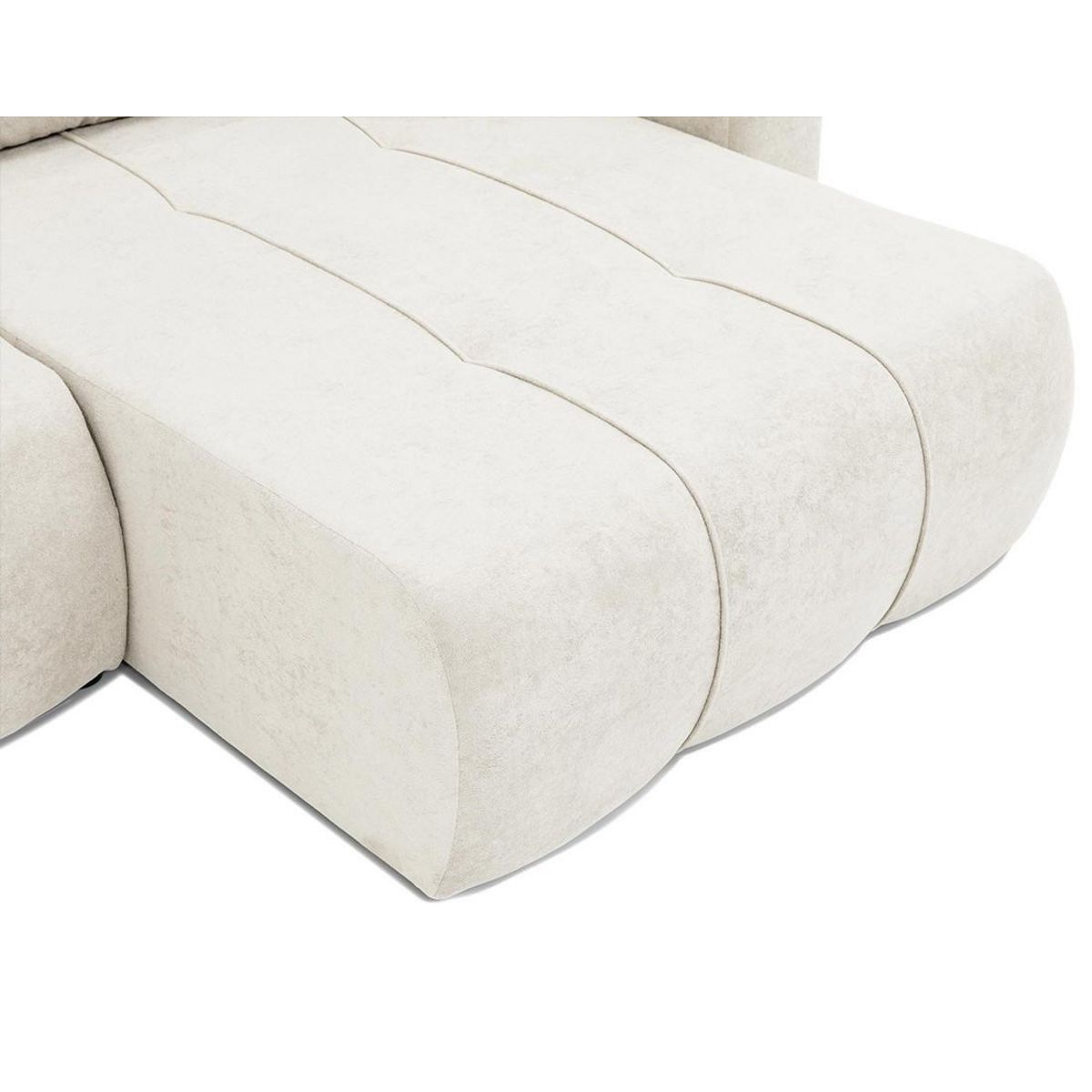 BEST MOBILIER Nicole - canapé d'angle réversible 5 places convertible avec coffre en tissu