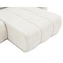 Voir la diapositive 6 : BEST MOBILIER Nicole - canapé d'angle réversible 5 places convertible avec coffre en tissu
