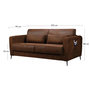 Voir la diapositive 6 : LISA DESIGN Allan - canapé 3 places convertible express couchage quotidien 140 cm matelas 12 cm en microfibre