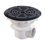 Habitat et Jardin Bonde de fond  Ø 210 mm avec grille ABS  Parker  - Gris anthracite