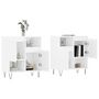 Voir la diapositive 3 : VIDAXL Buffets 2 pcs blanc brillant bois d'ingenierie