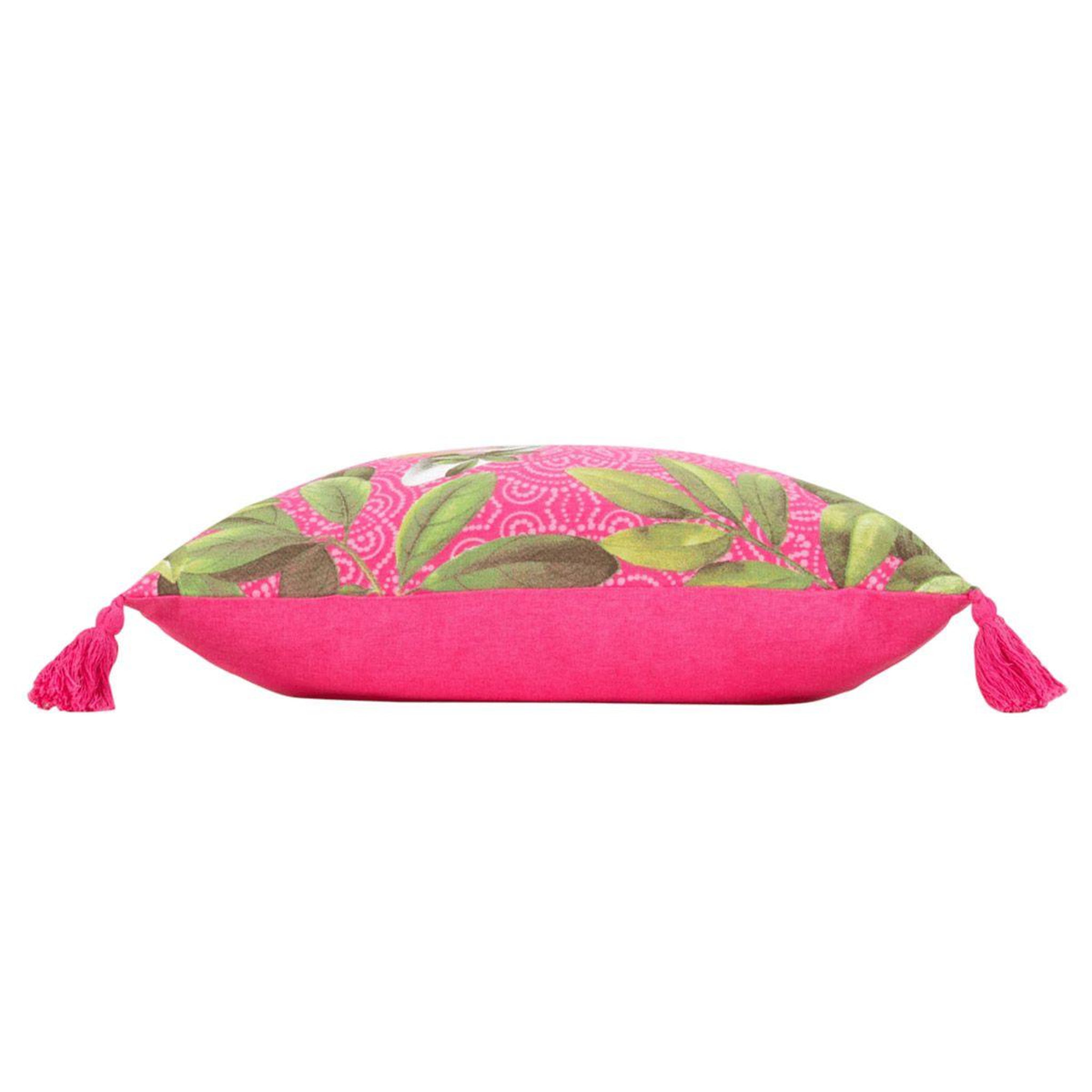 Voir la diapositive 2 : Douceur d'Intérieur Coussin déco imprimé  agrippine  45x45cm rose
