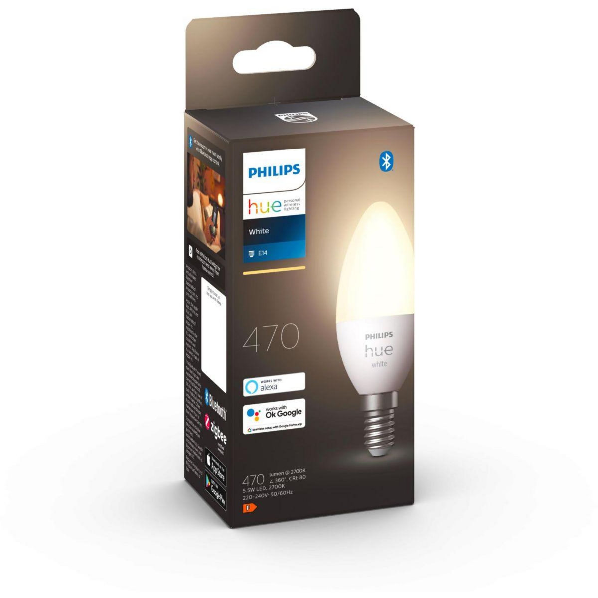 Philips Ampoule LED connectée HUE White E14