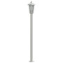 Voir la diapositive 5 : VIDAXL Lampadaire d'exterieur argente 120 cm acier inoxydable