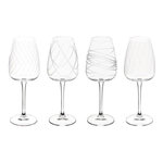SECRET DE GOURMET Lot de 4 Verres à Vin  Talia  44cl Transparent