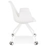 Voir la diapositive 3 : Paris Prix Chaise de Bureau Design  Mirabel  89cm Blanc